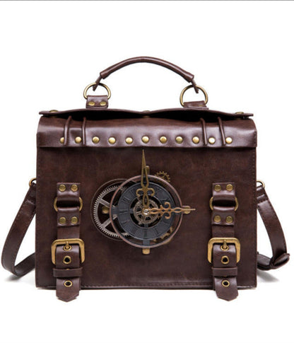 Steampunk Antique Clock Square Bag