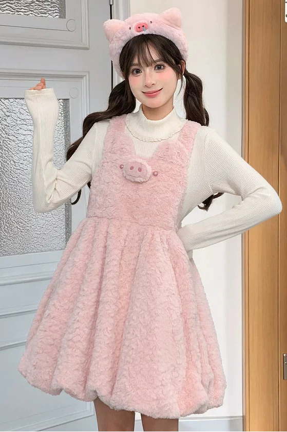 Pig Design Suspender Dress
