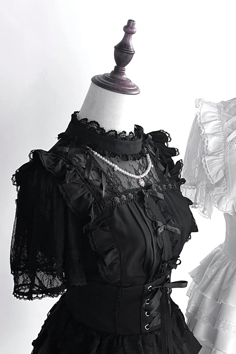 Jirai Lace Top + Tiered Skirt