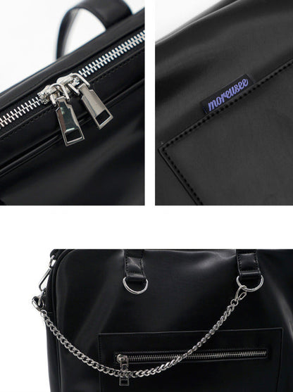 Metal Plate Chain Strap Mode Square Bag-pc Bag