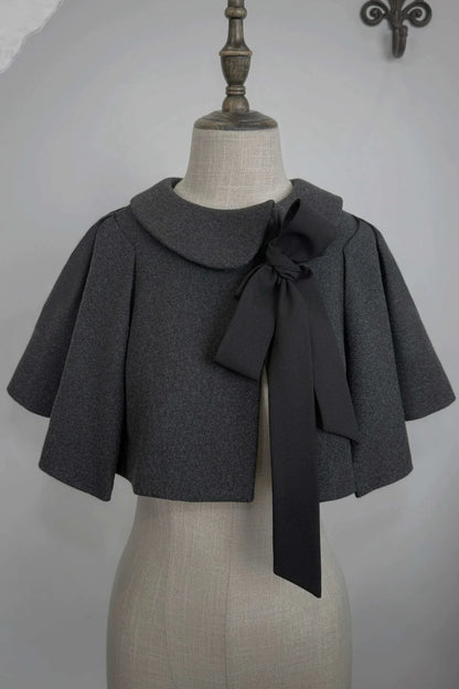 British Detective Lolita Coat + Cape + Skirt + Shirt + Bag + Brooch + Hat + Beret + Necklace