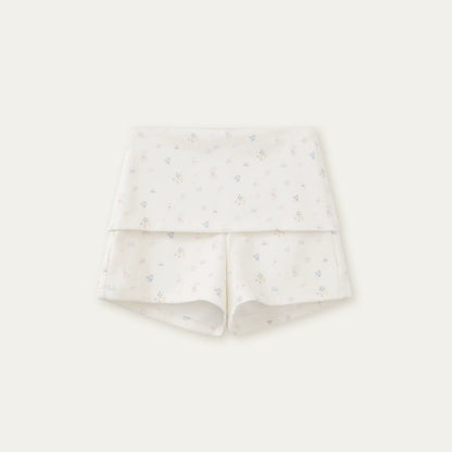 Printed Doll Collar Blouse + Pants