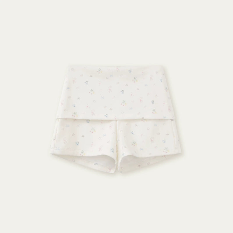 Printed Doll Collar Blouse + Pants