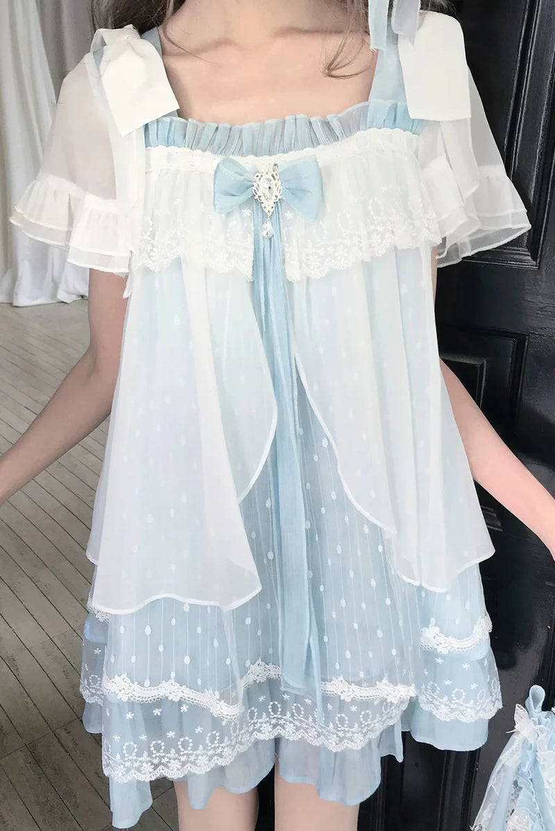 Floating Dream Lace Dress + Skirt + Bag