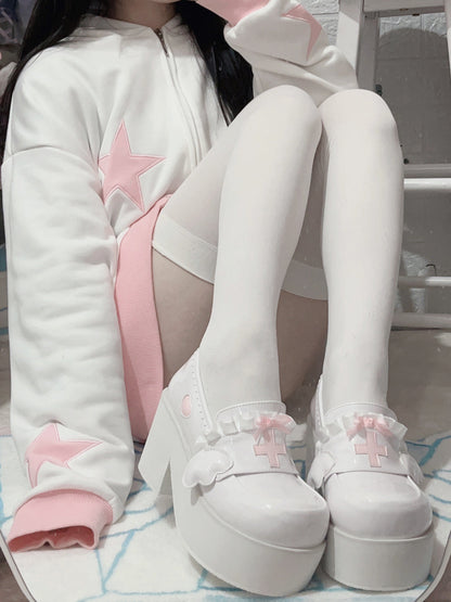 [angel Style] Medical Lace Platform Shoes