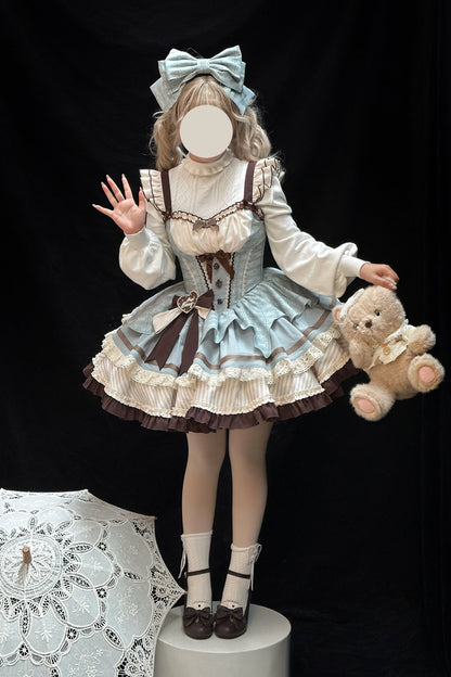[pre-order] Mint Chocolate Lolita Tutu Sweet Dress + Ribbon Headband