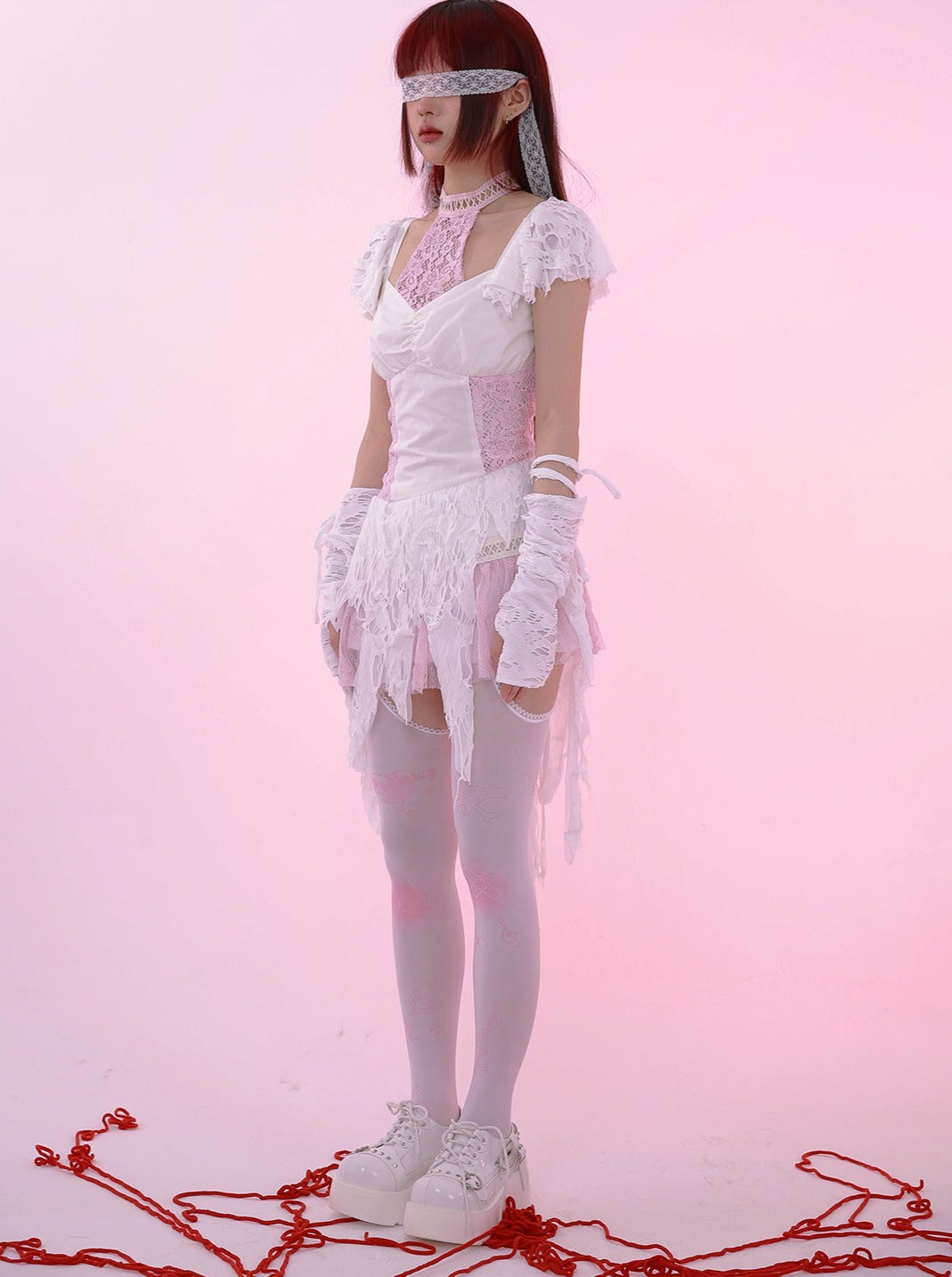Subculture Angel Lace Short Skirt Dress