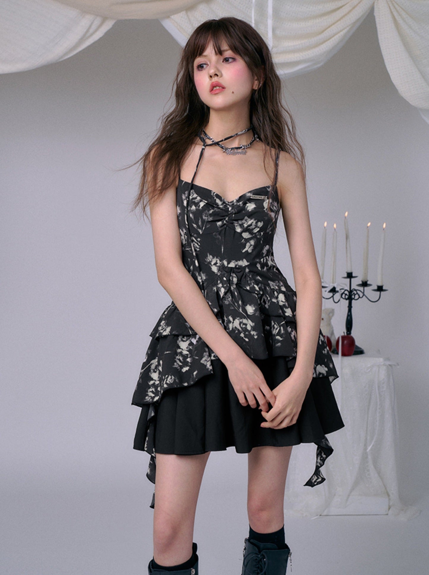 Butterfly Dark Summer Dress