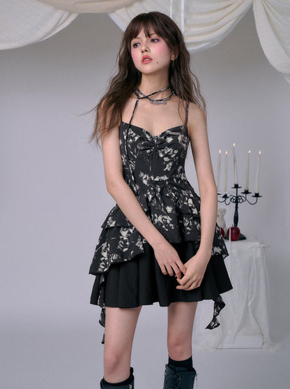 Butterfly Dark Summer Dress