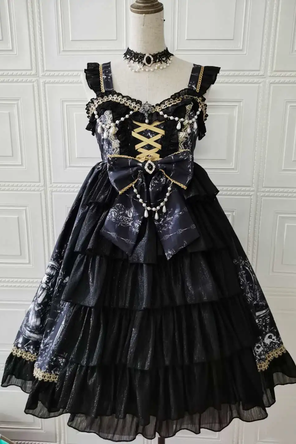 Golden Princess Suspender Dress