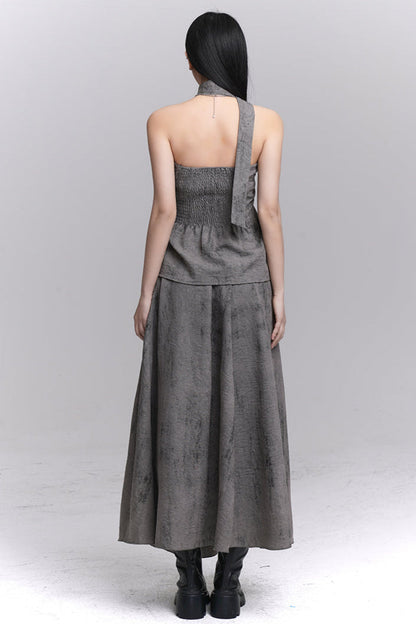 Ash Mode Tube Top + Long Skirt