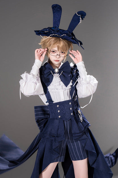 Rabbit Theater Sapphire Blue Prince Bunny Ear Outfit Set + Accessories
