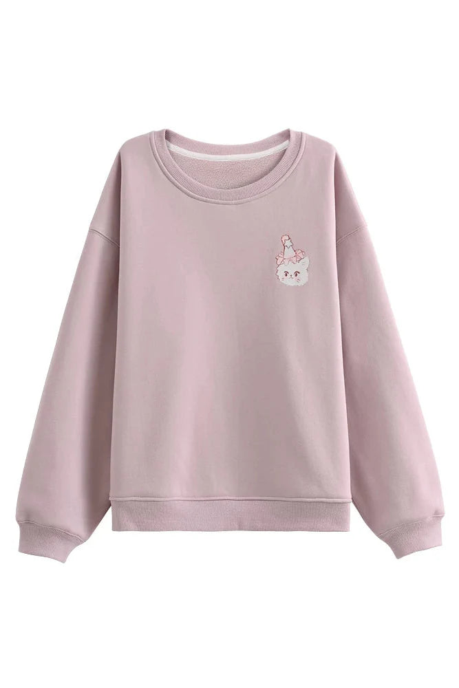 Cat Fleece Sweatshirt