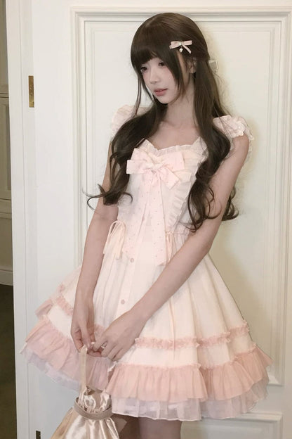 Cherry Blossom Ruffle Dress
