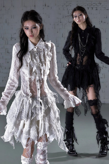Romantic Punk Lace Dress