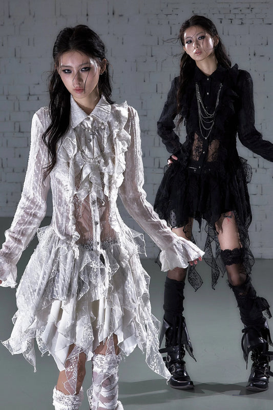 Romantic Punk Lace Dress