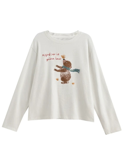 Sweet Bear Print Top