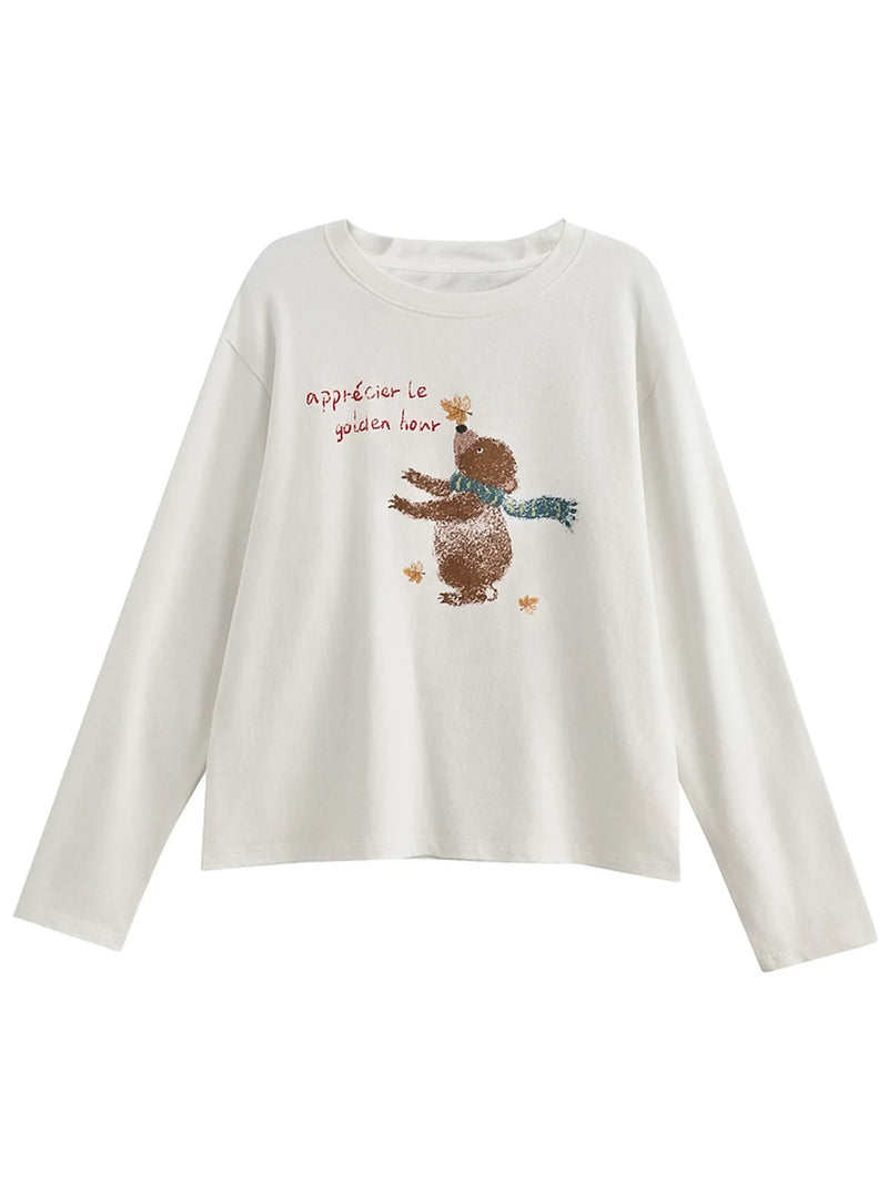 Sweet Bear Print Top