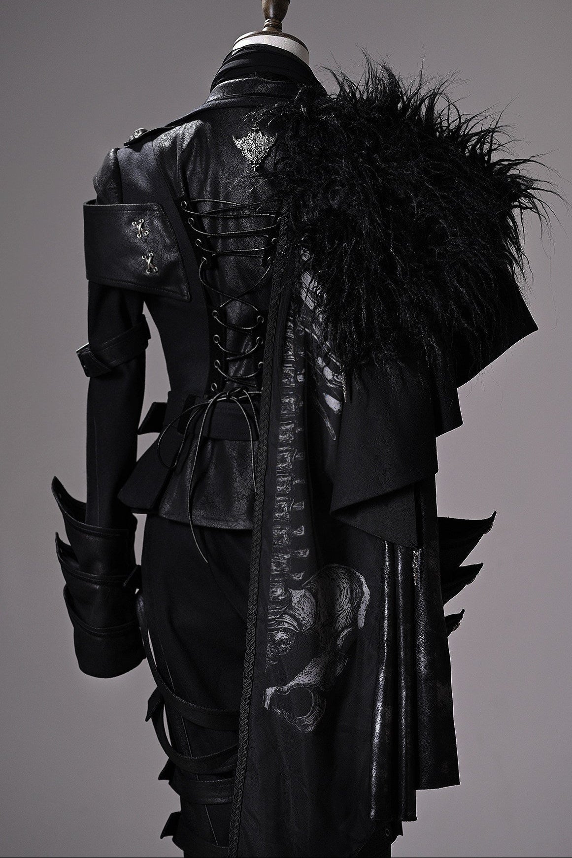 [pre-order Deadline: June 8] Phantom Knight Dark Gothic Prince Suit Full Set (jacket With Cape + Top + Pants)