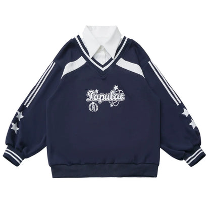 American College Sweatshirt + Tie + Pants + Skirt