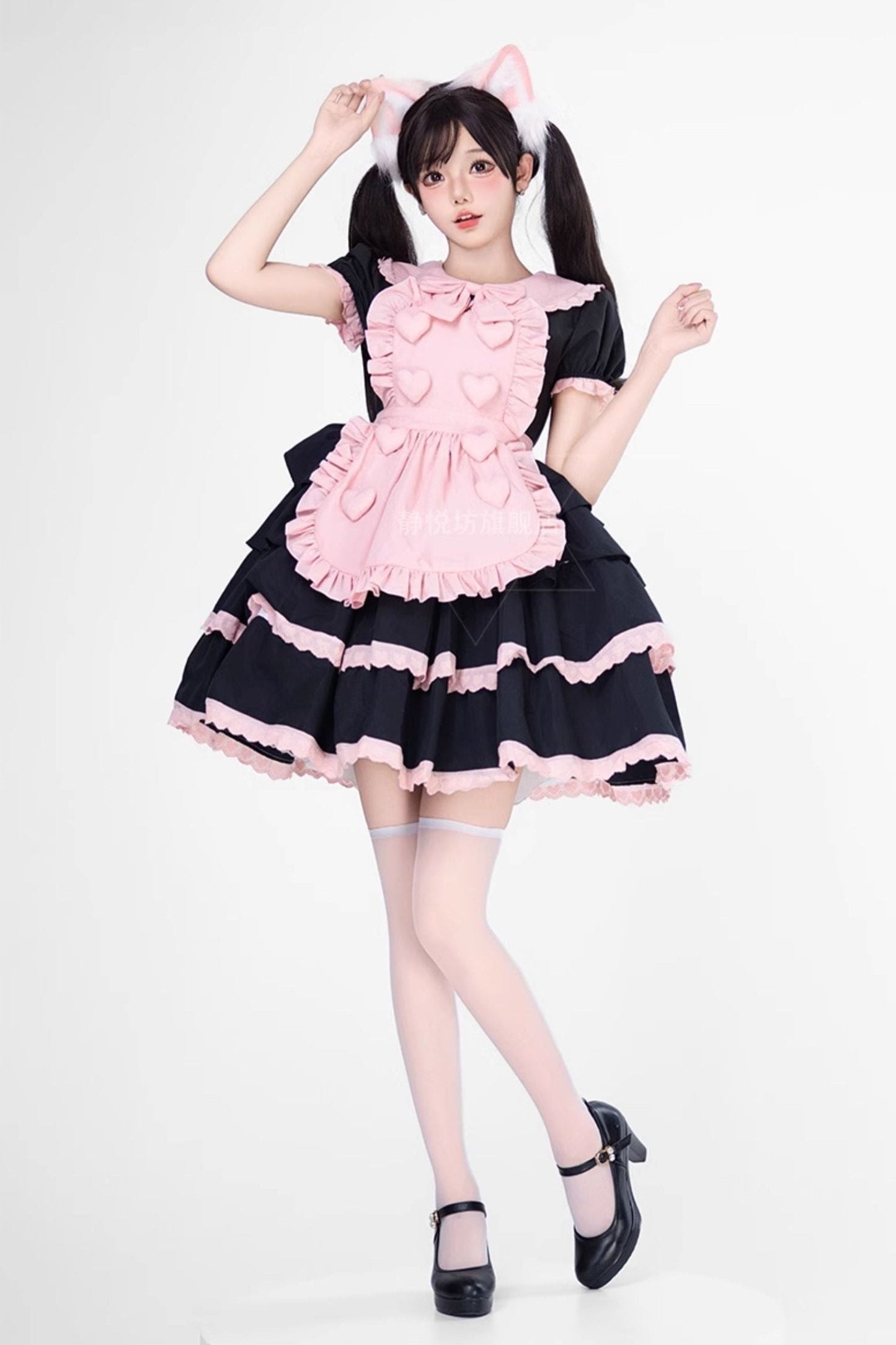 Black Pink Sweet Lolita Set