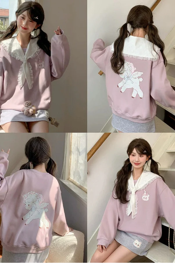 Cat Fleece Sweatshirt