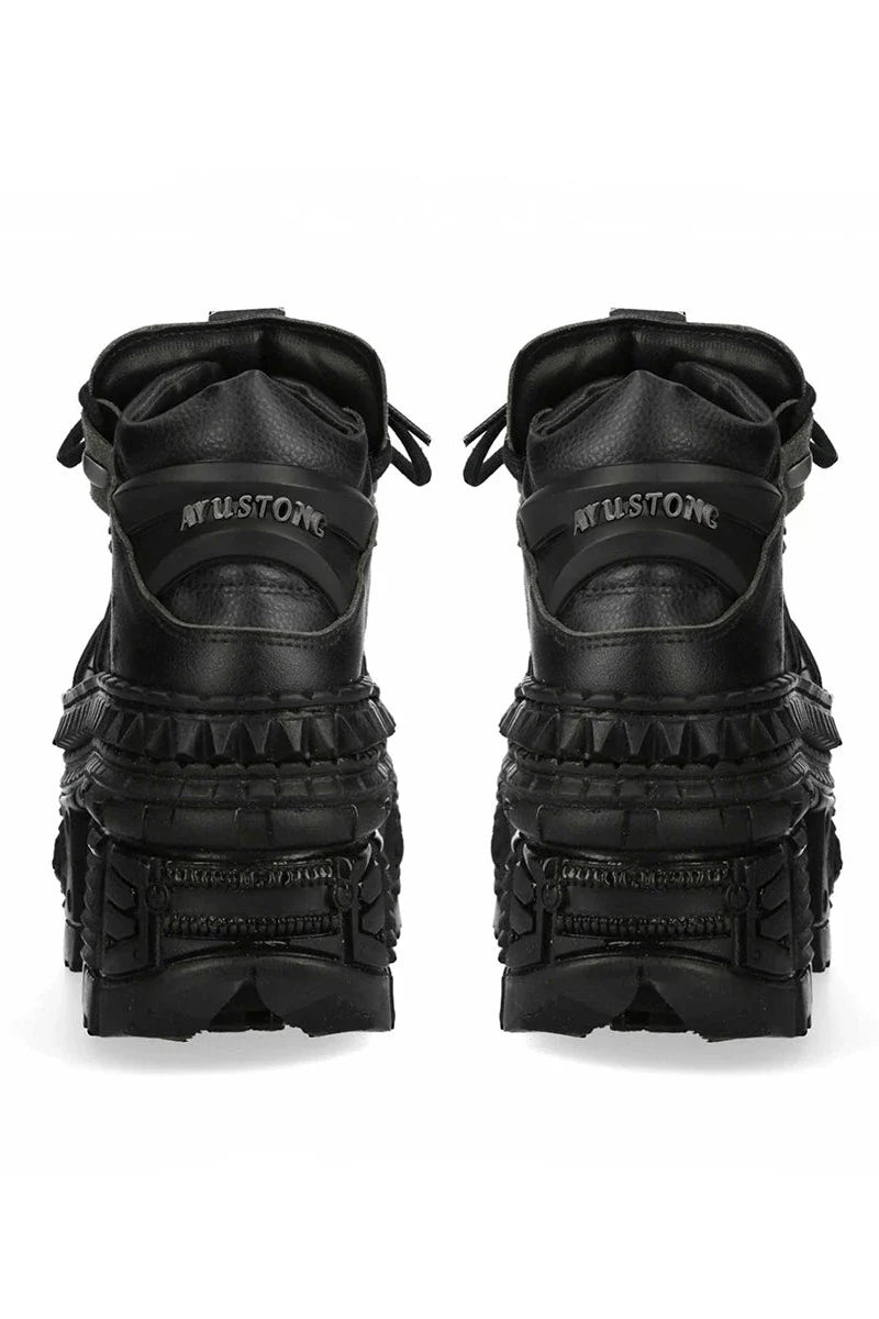 Y2k Dark Mode Design Platform Sneakers