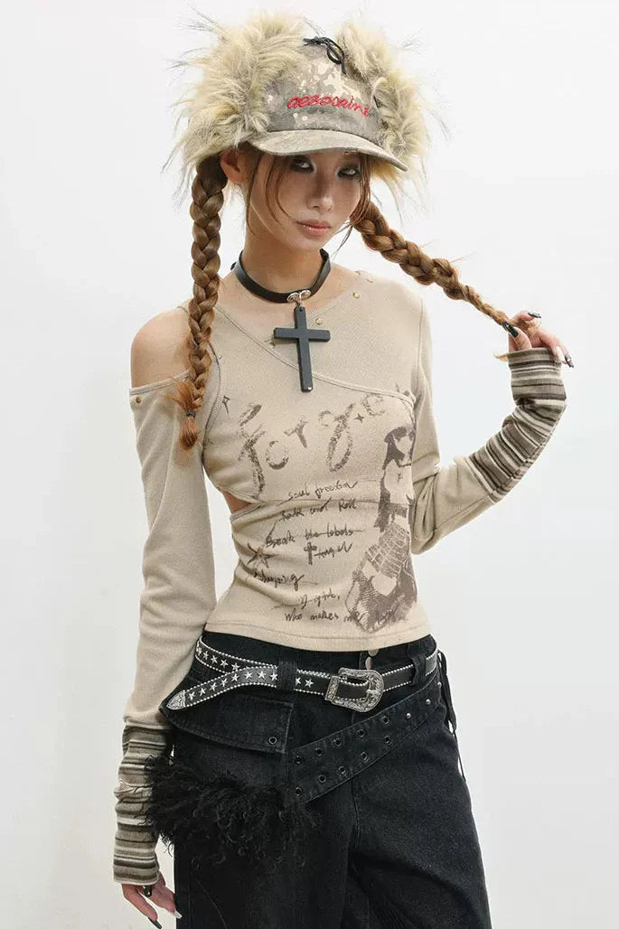 Slim Fit Off Shoulder Top