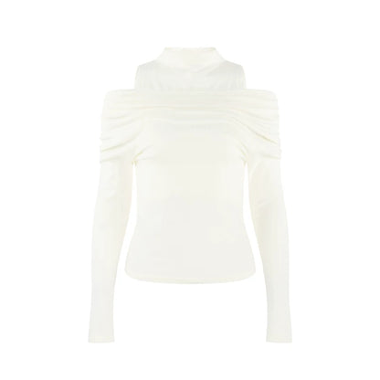 French Knit Off-shoulder Top