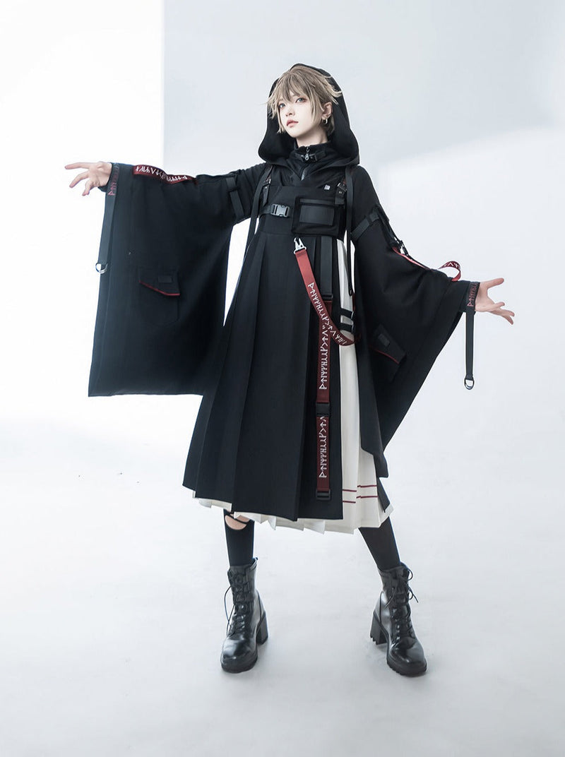 Wasteland Cool Hooded Cardigan + Jumper Skirt + Inner Top [pre-order]