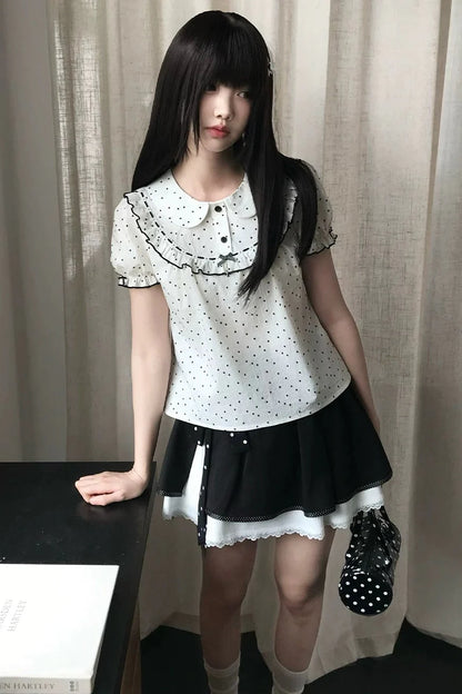 Polka Dot Doll Top + Skirt