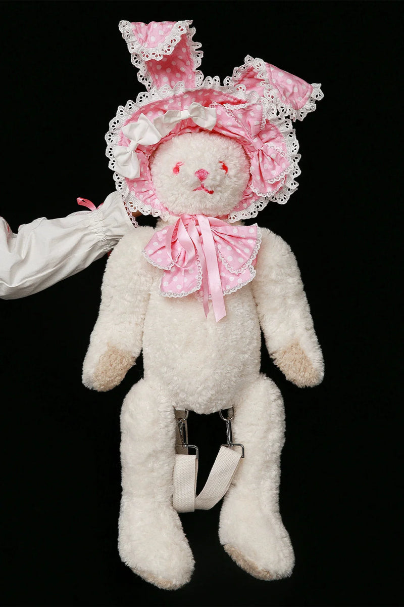 Dot Hat Rabbit Backpack