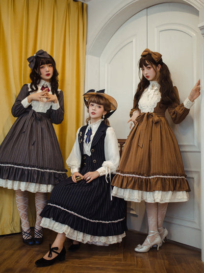 Classical Striped Volume Lolita Dress [pre-order]