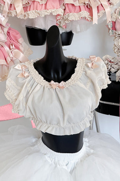 [pre-order] Ribbon Bunny Antique Version Bustier Dress + Inner Top + Complete Accessories