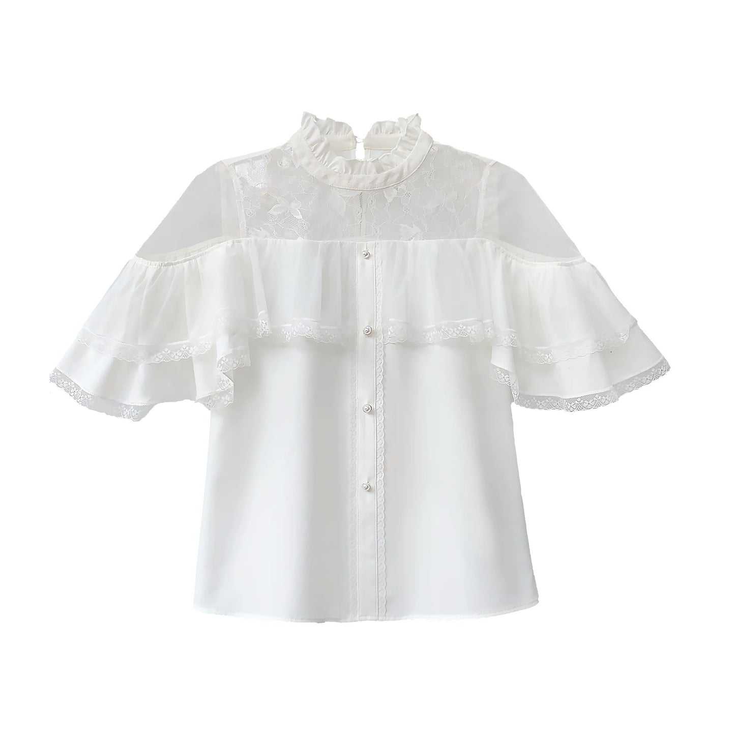 [pre-order] White Clear Top + Long Skirt + Ribbon