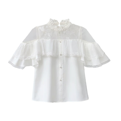 [pre-order] White Clear Top + Long Skirt + Ribbon