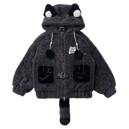 Raccoon Fur Jacket + Sweatshirt + Skirt + Pants + Leg Sleeve