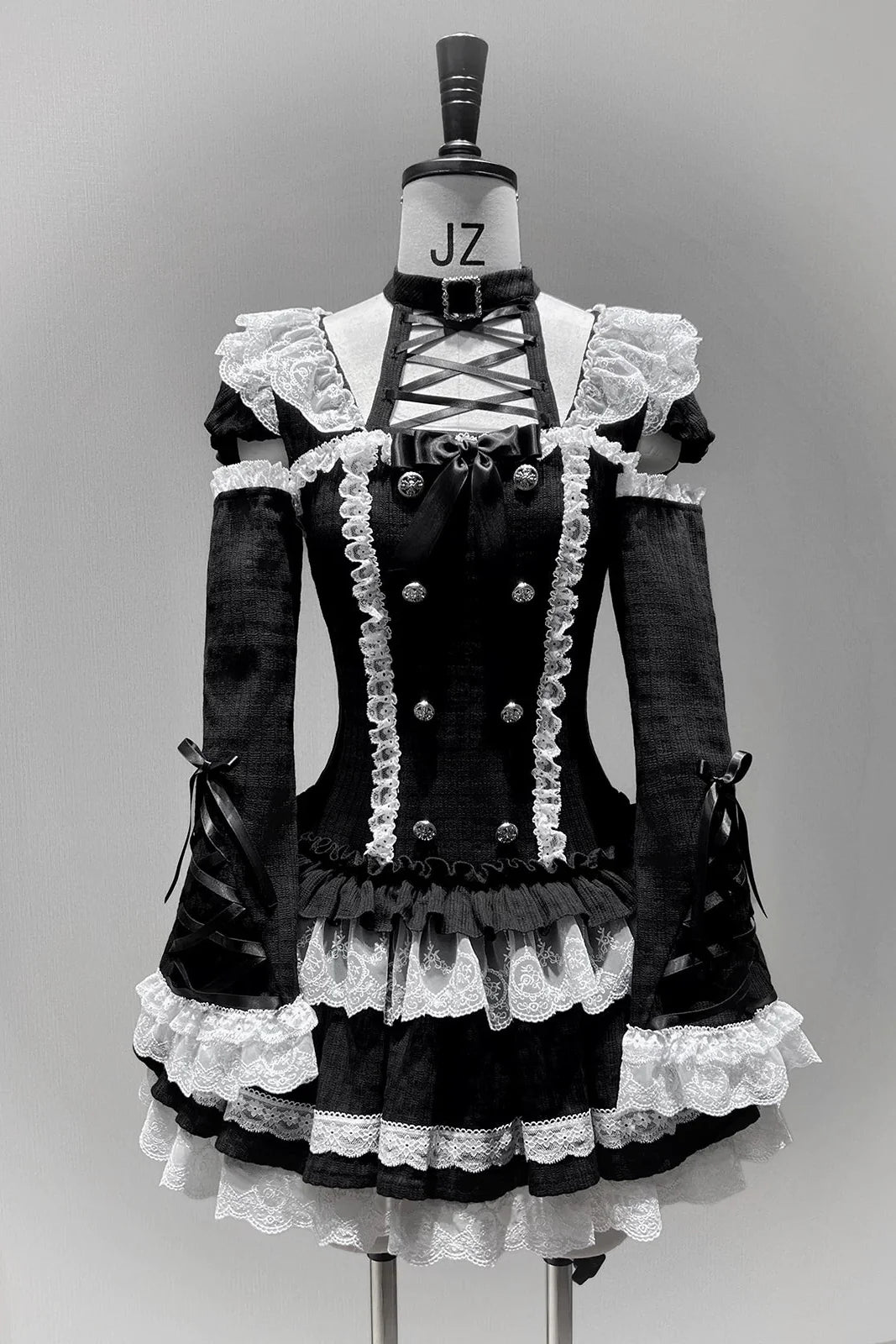 Gothic Doll Dress + Pants + Hairband