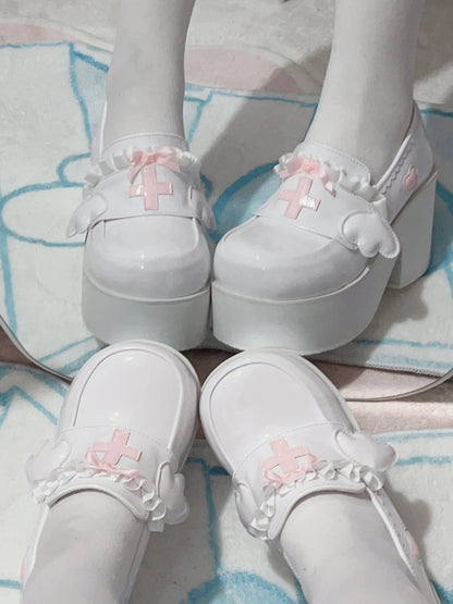 [angel Style] Medical Lace Platform Shoes