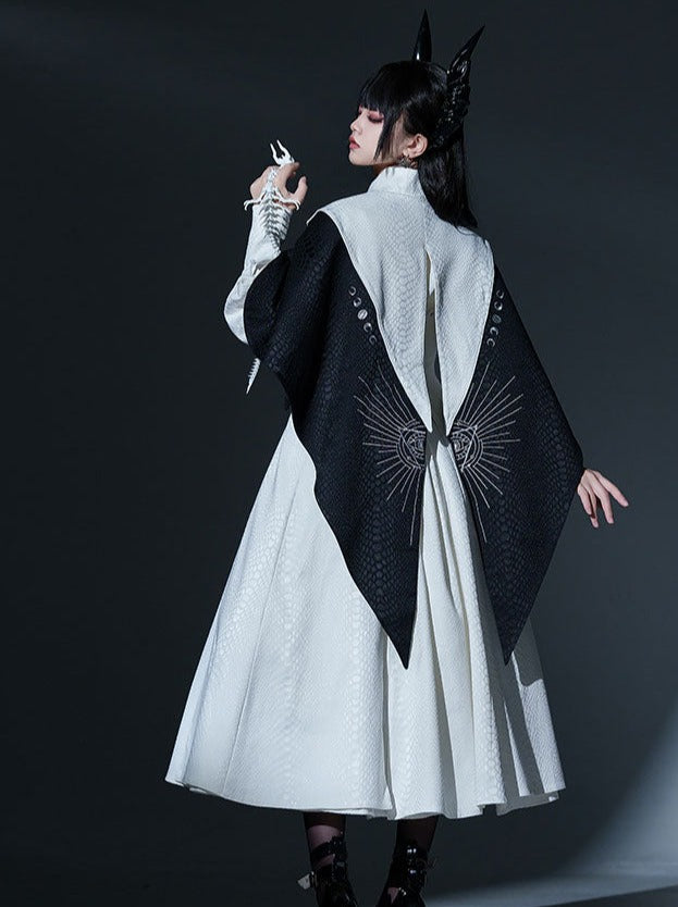 [limited Quantity] Dragon Scale Gothic Lolita Jumper Skirt + Long Coat