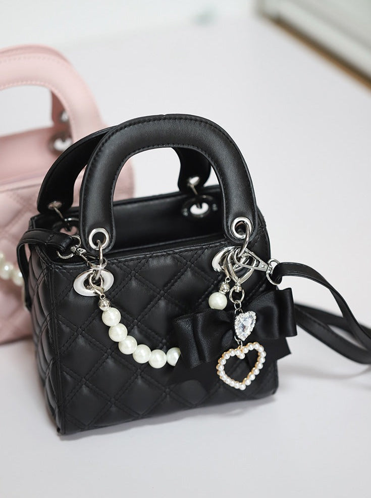 Pearl Chain Quilted Mini Bag