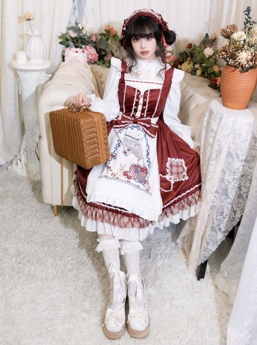 Retro Doll Lolita Dress + Cape