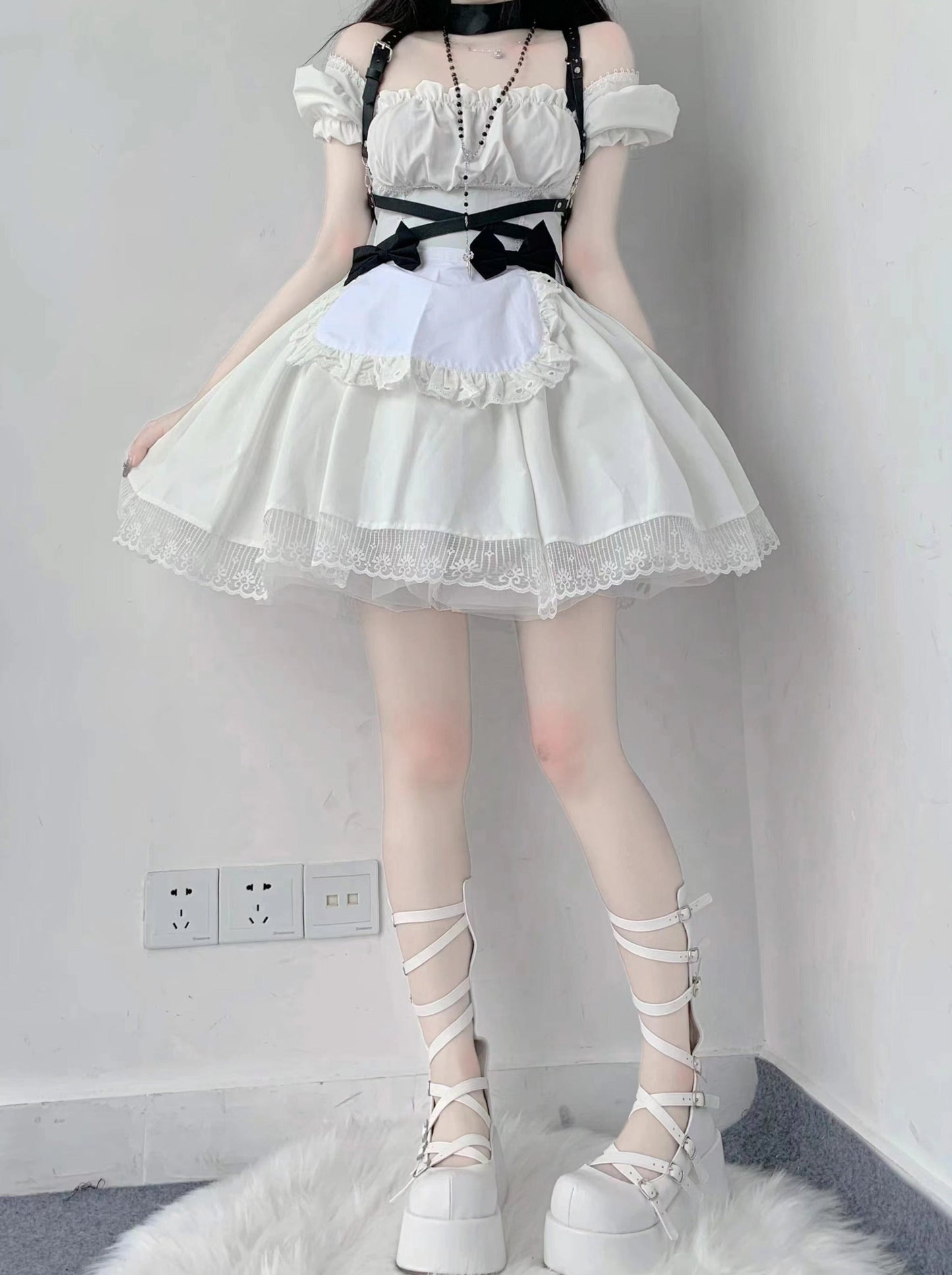 Roman Strap Punk Subculture Y2k Platform Shoes