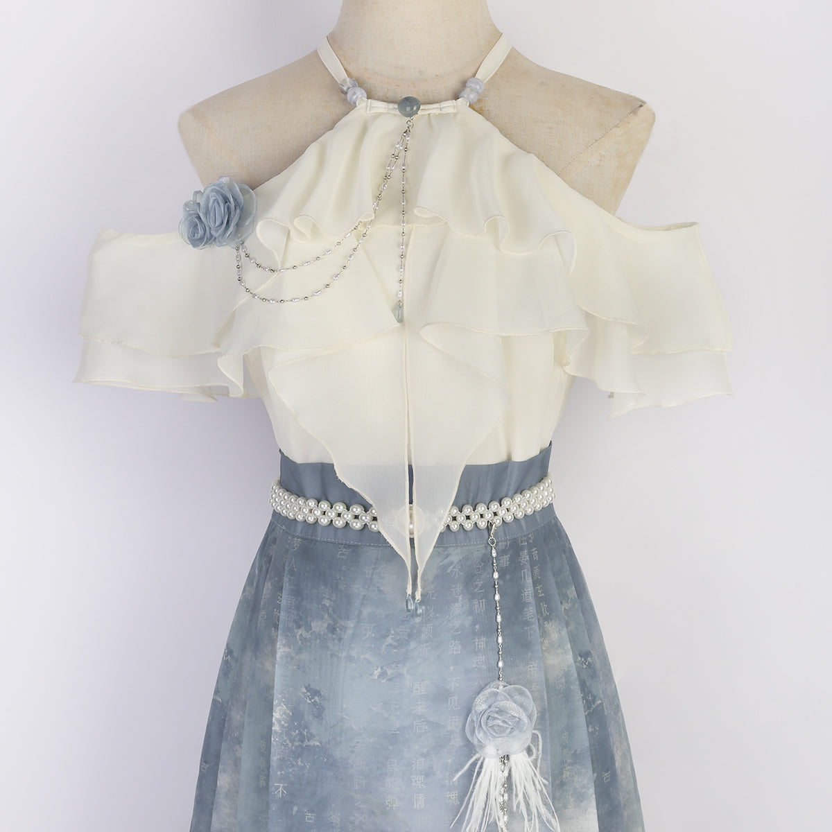 Improved Hanfu Horse Face Skirt Set