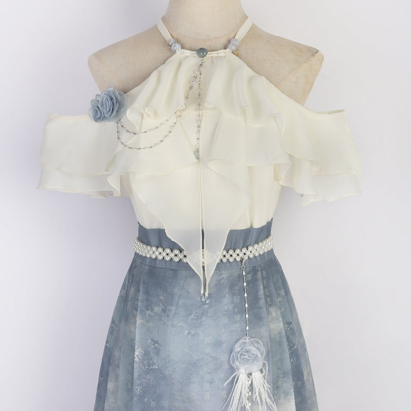 Improved Hanfu Horse Face Skirt Set