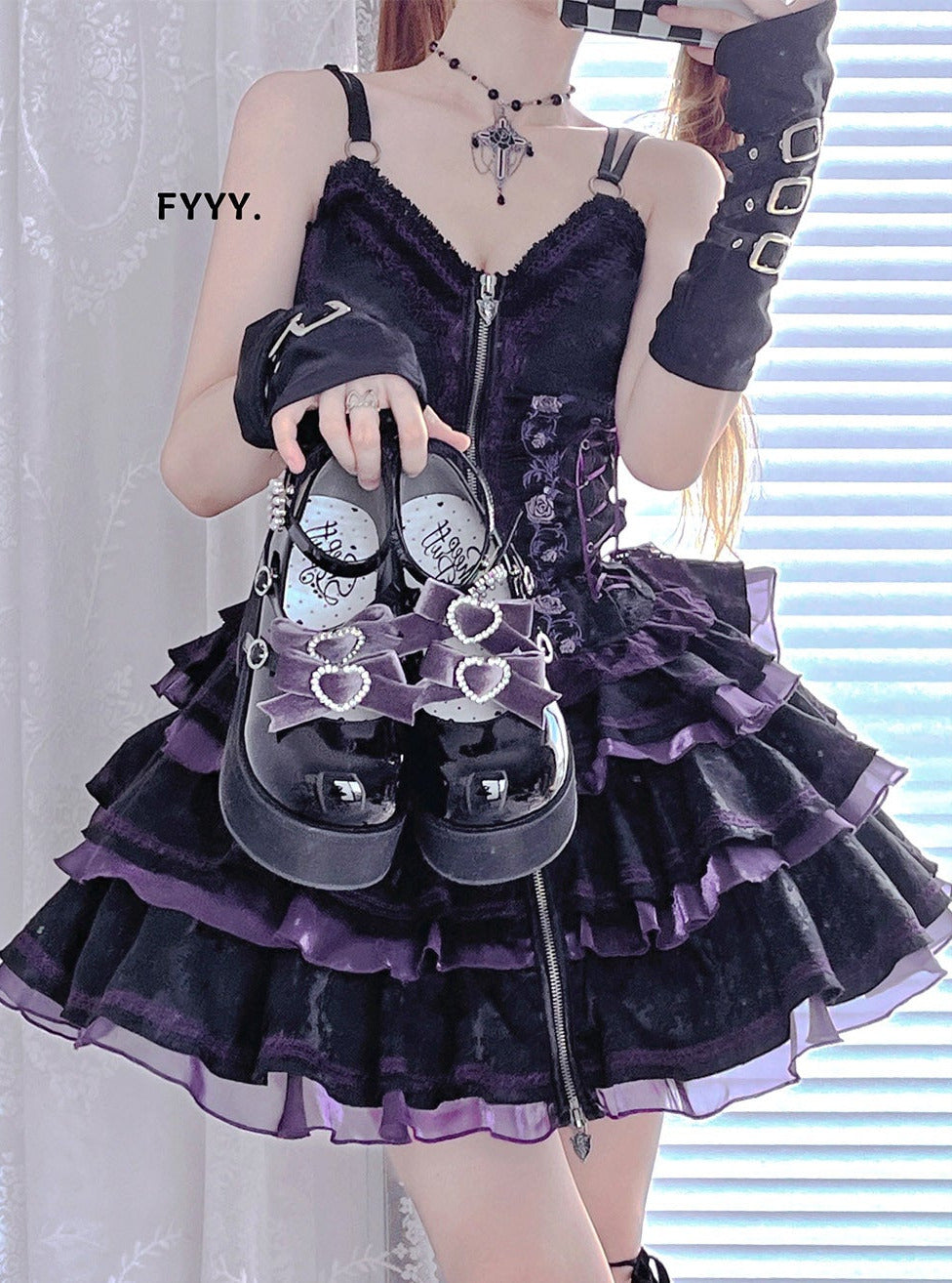 Sweet Ribbon Three-ball Platform Shoes