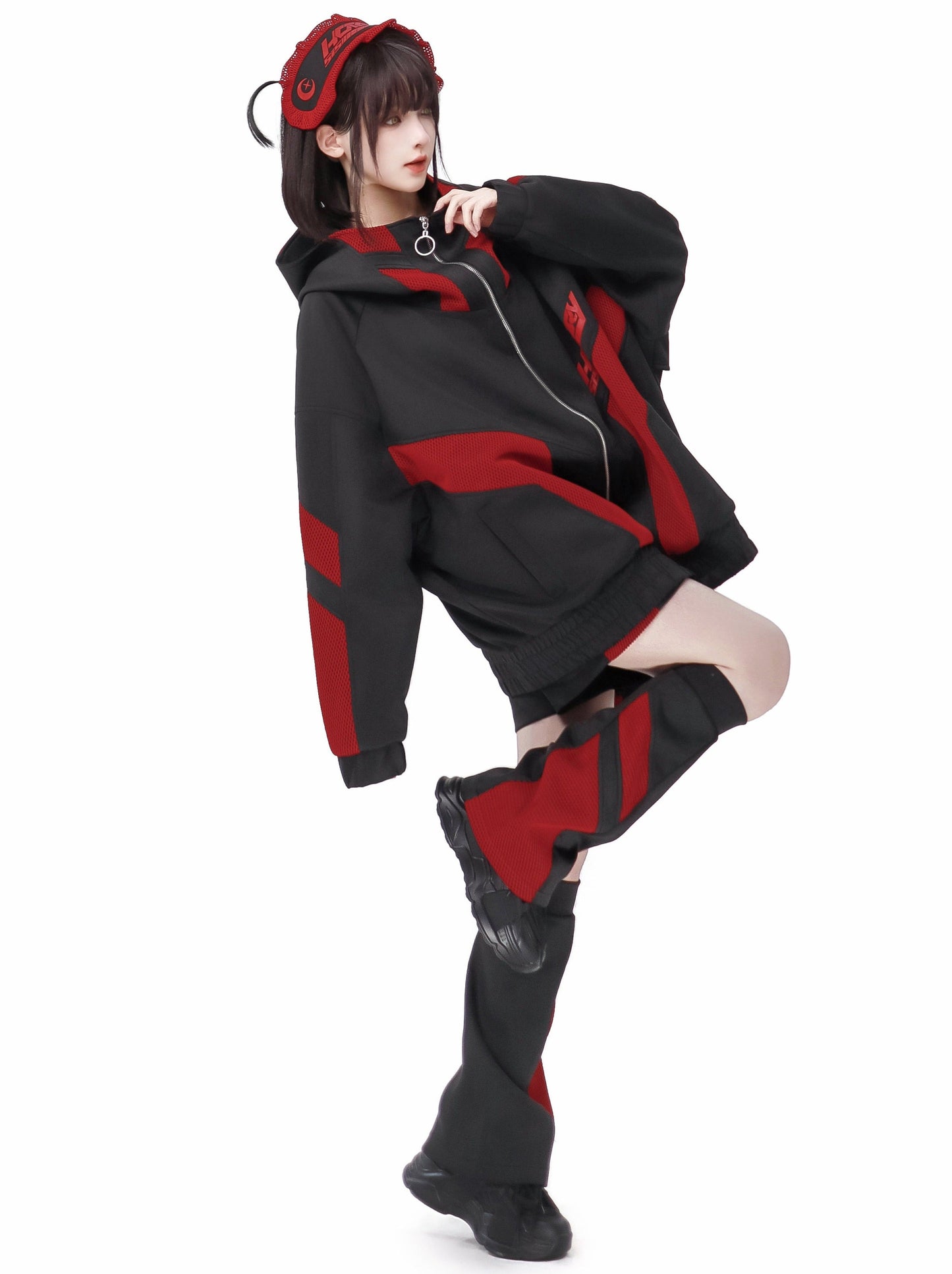 Subculture Jersey Jacket + Shorts + Headband + Leg Warmers