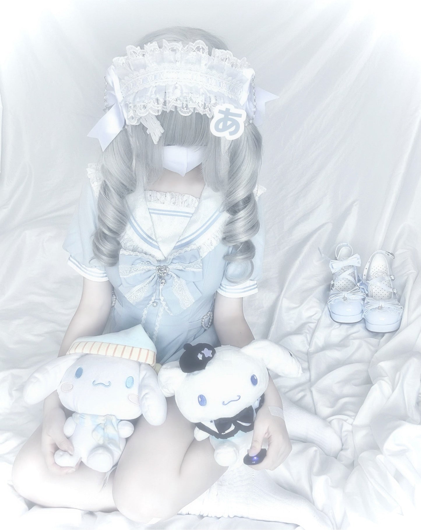 [pre-order] Sailor Collar Peplum Top + Shorts