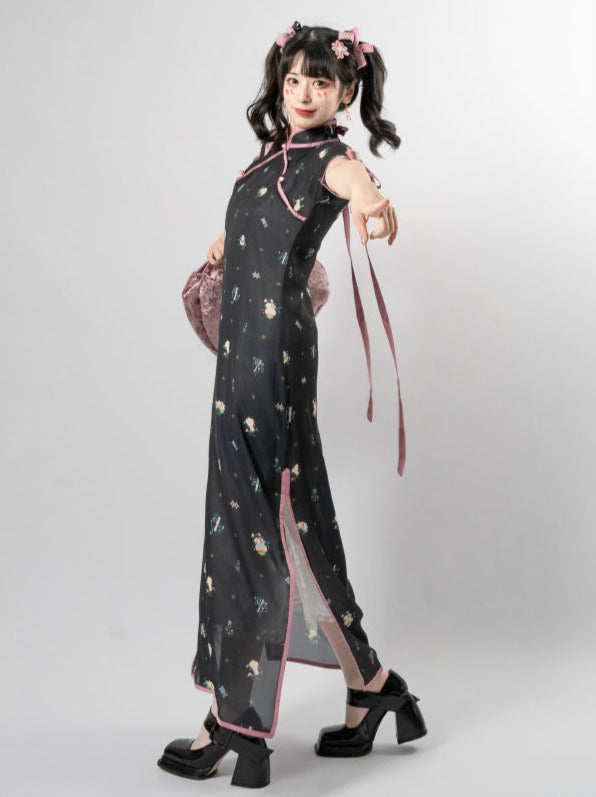Classical Girly Chinese-style Ribbon Dress