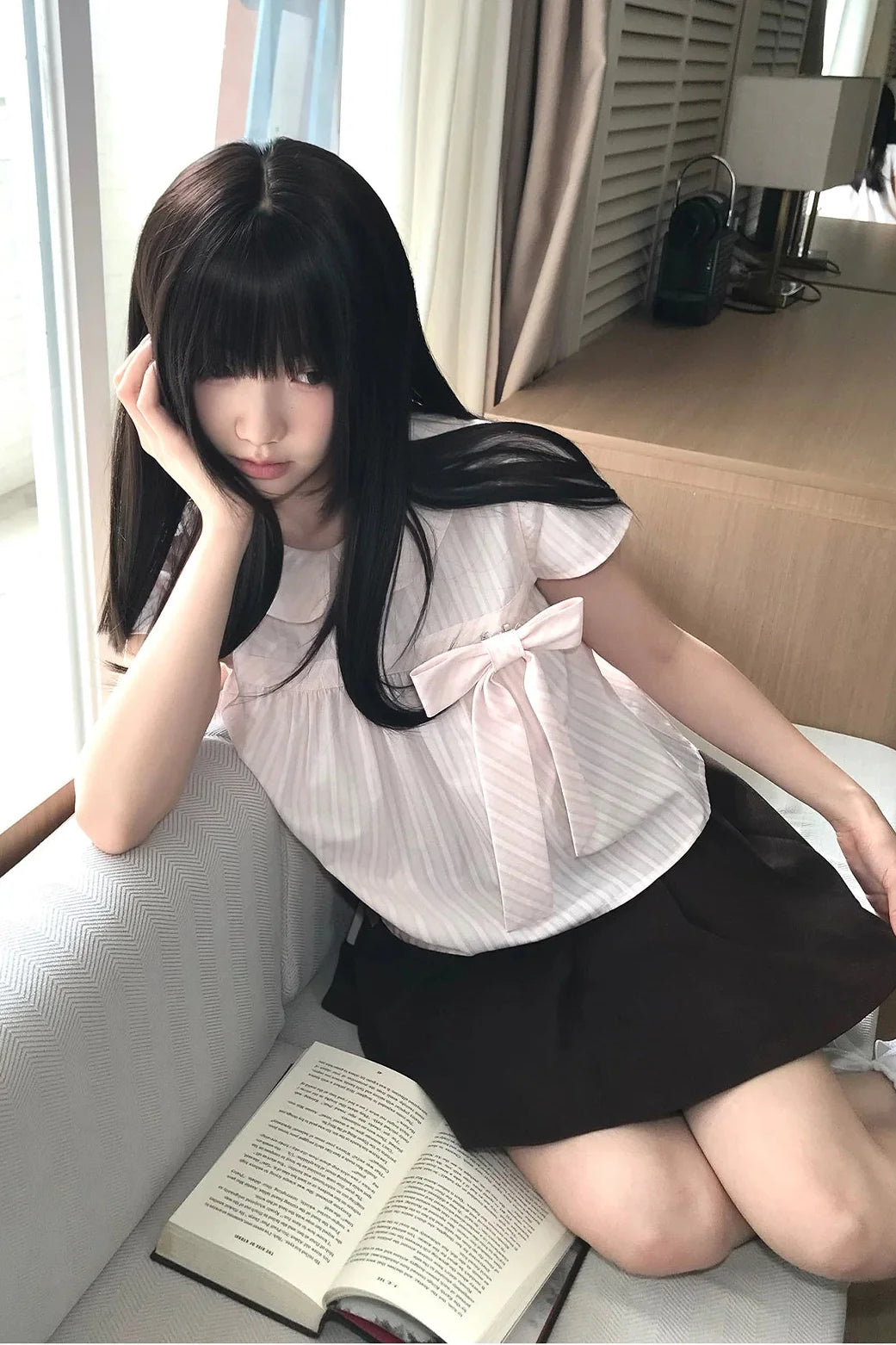 Striped Ribbon Top